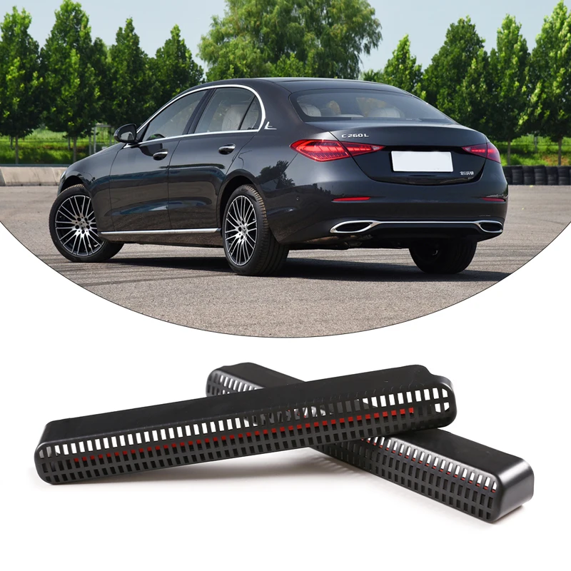 

For Mercedes-Benz C-Class W206 2022 ABS Black Air Outlet Cover Trim Under the Seat Car Interior Accessories