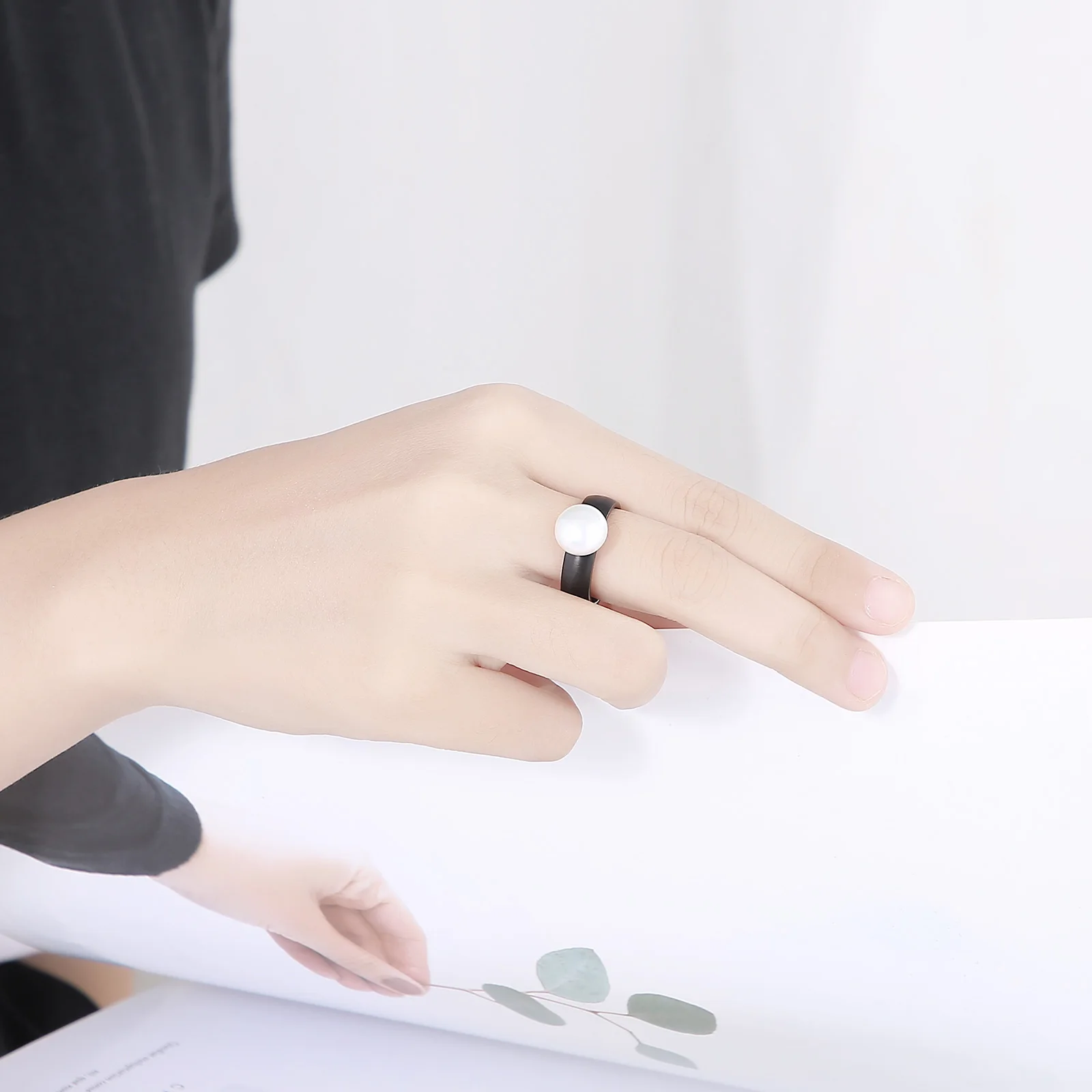 Кольца Kalen из нержавеющей стали женские обручальные кольца с имитацией белого