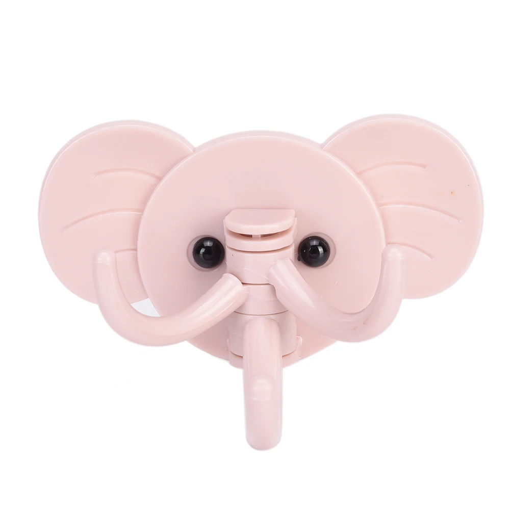 

Cute Elephant Plastic Decorative Key Holder Wall Shelf Rack Hook Home Storage Organizer Bathroom Kitchen Accessories