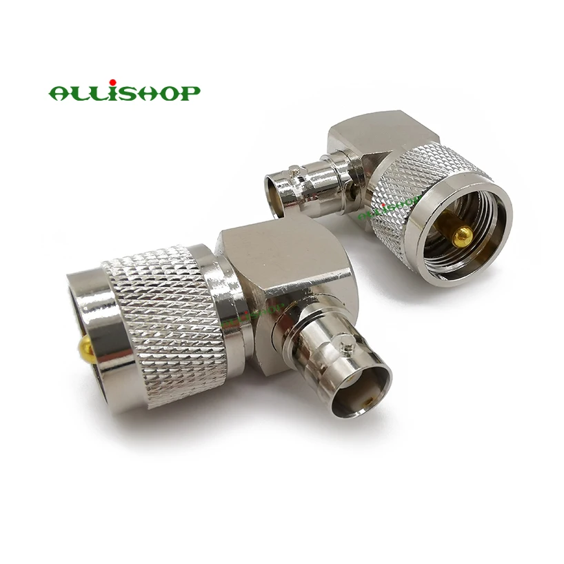Разъем UHF Male PL259 PL-259 разъем BNC Female Jack RF коаксиальный Переходник to правый угол Adapter |