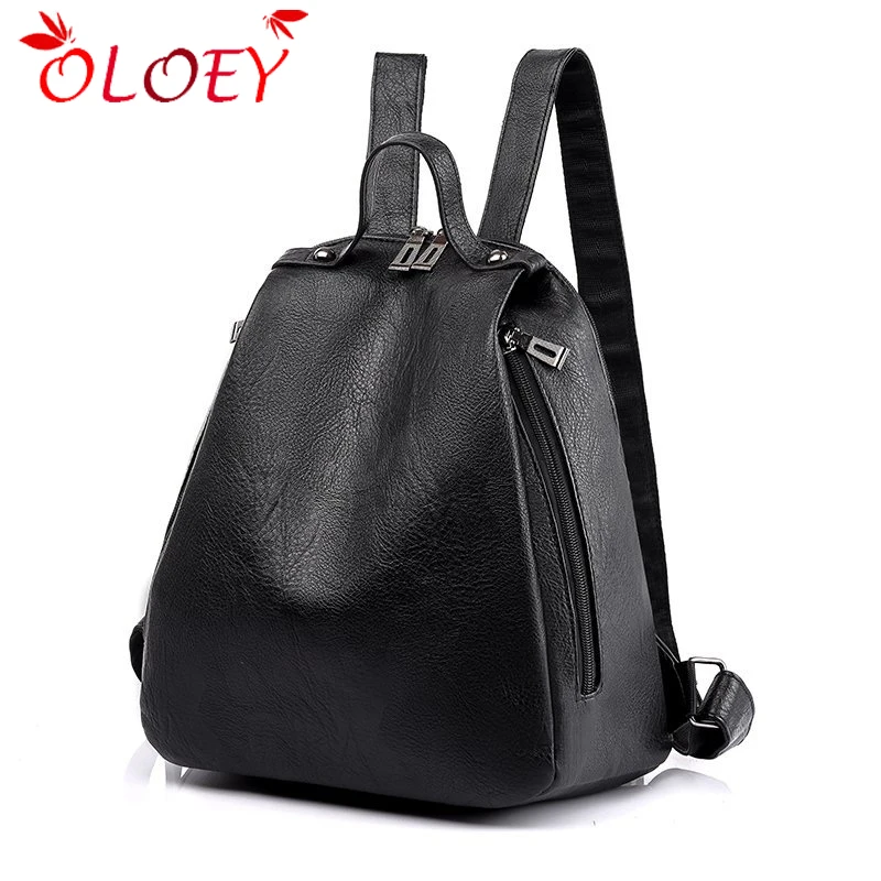 

Fashion Women Leather Backpacks Small Female Shoulder Bag Ladies Sac A Dos Casual School Travel Bags for Teenage Girls Mochilas