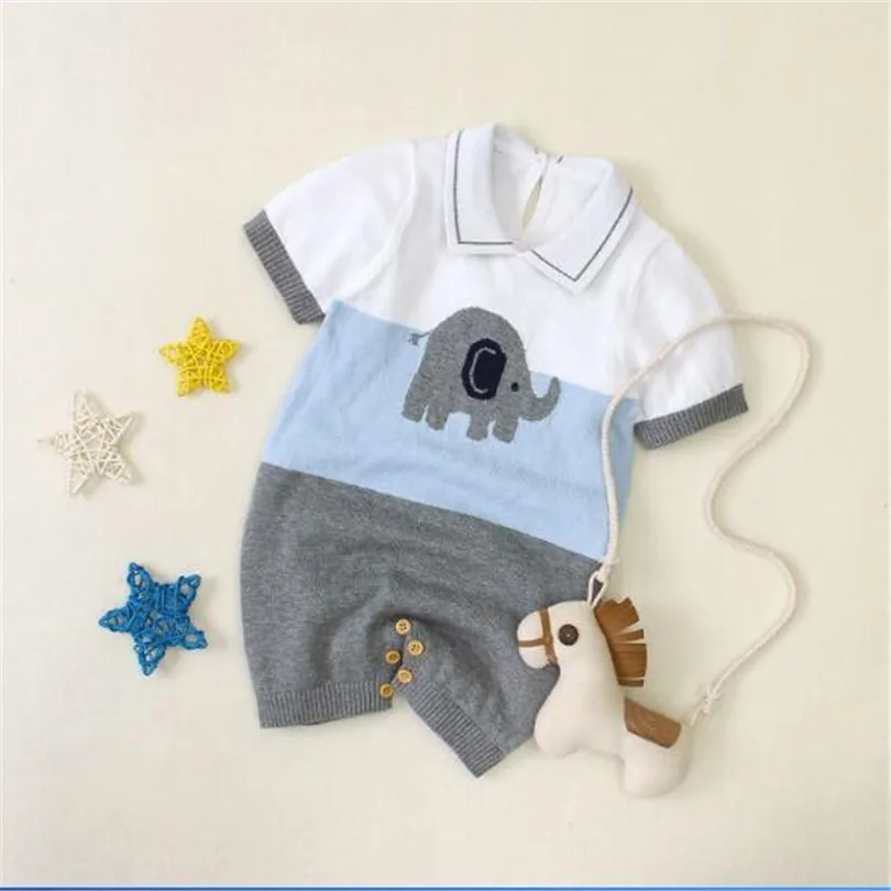 Комбинезон для маленьких мальчиков одежда вязаная детская комбинезон