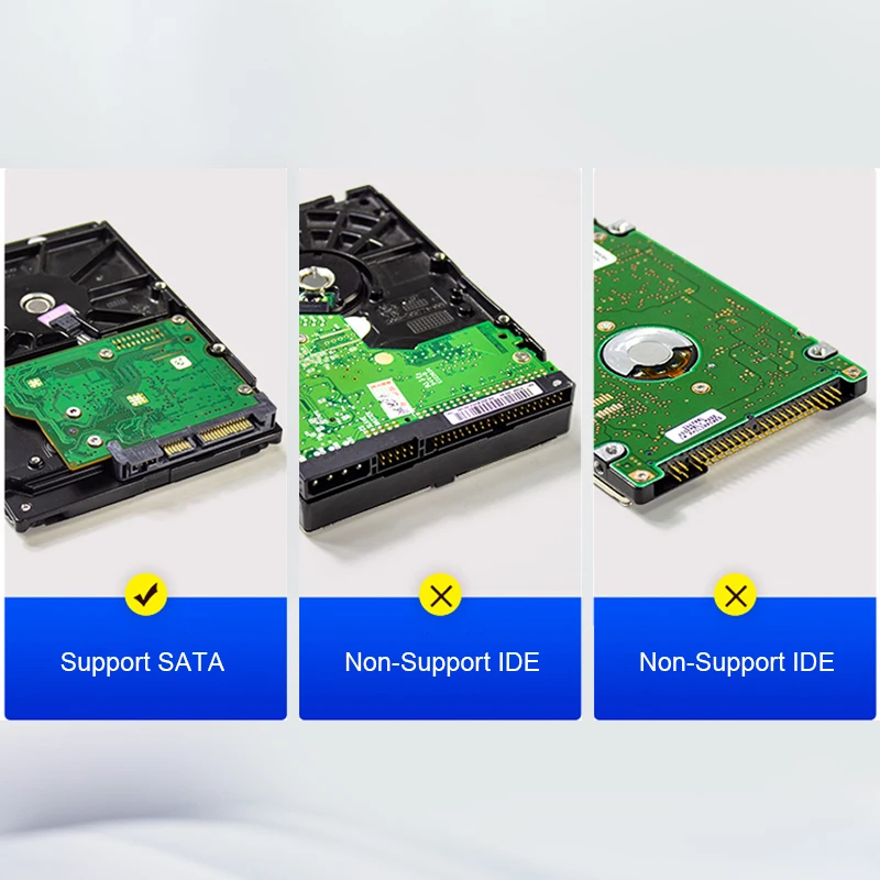 Uneatop 2.5in sata aluminum enclosure case to 3.5 sata hard drive caddy tray backplane 5.25in hdd docking PC bay hdd enclosure