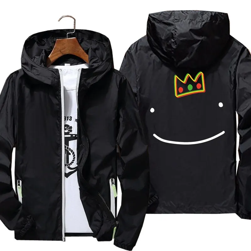 

2021 Men's coat Ranboo crown printing Windbreak jacket Reflective Skin Sun Spring Autumn brand jacket