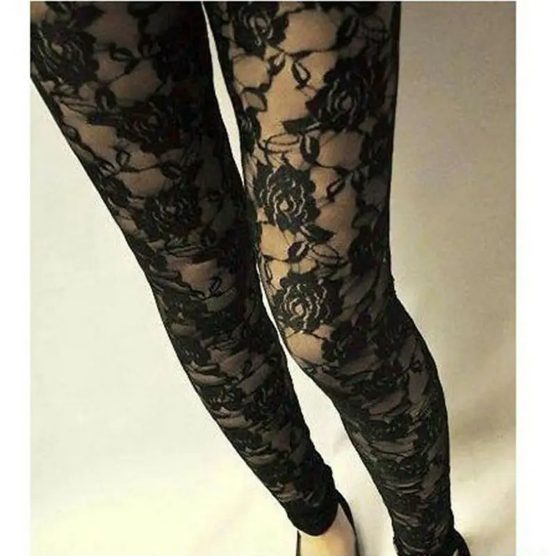 Фото 1pc Lace Legging Summer SexyThin Full Ankle length Leggings Legings Floral Hollow Out Hot Sale Женская одежда 1pc Lace Legging Summer SexyThin Full Ankle length Leggings Legings Floral Hollow Out Hot Sale Женская одежда