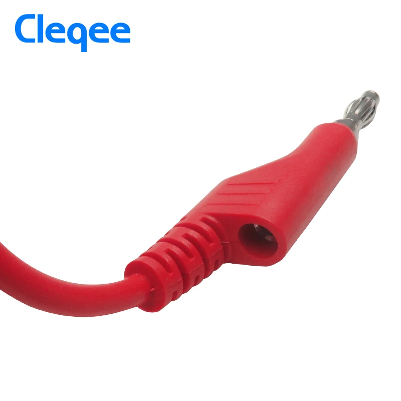 Cleqee P1036 1Set 5pcs 1M 4mm Banana to Plug Test Cable Lead for Multimeter 5 Colors DIY Supplies | Инструменты