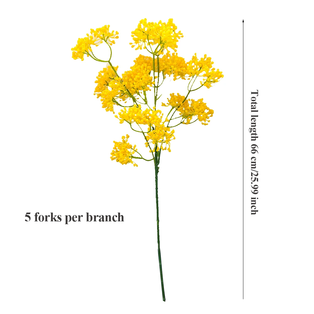 SunMade Пластиковые искуственные цветы в виде диких цветов детские дышащие ветки