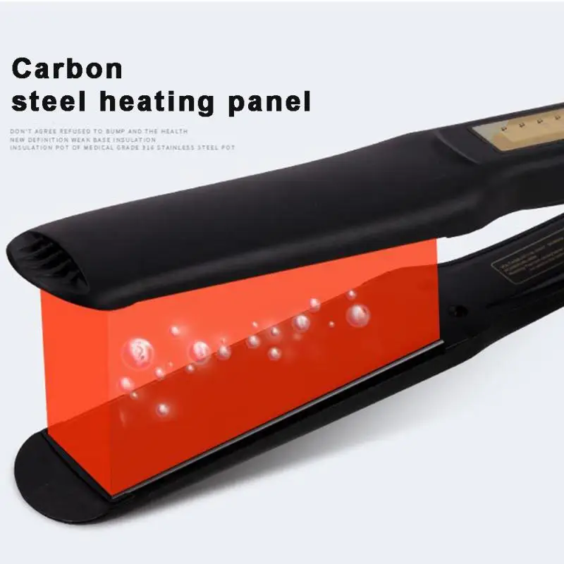 

Hair Straightener Hair Salon Steam Styler Flat Iron Tourmaline Ionic Flat Iron Hair Straightener Heating Plate Hair Straightener