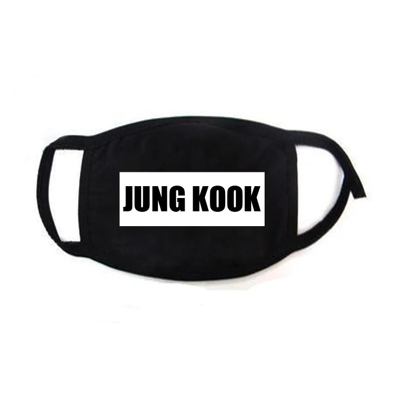 Корейский Bangtan Boys Jimin V Rap Monster Jin Jung Kook SUGA J hope Fans армейская черная маска хлопковая