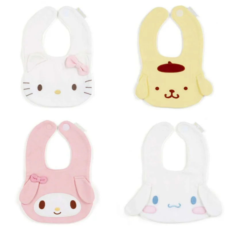 

Новинка Kawaii Sanrioed HelloKt помпон Purin Cinnamoroll Mymelody детское слюнявчик детский слюнявчик разные