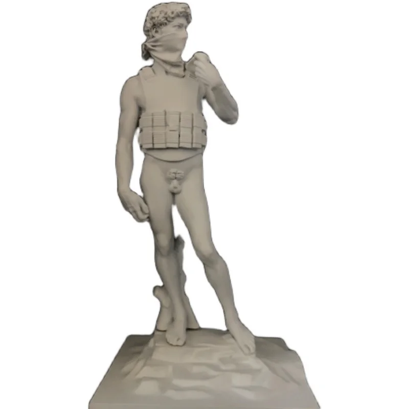 Бэнкси статуя самоубийца Давида декоративный персонаж скульптура уличное