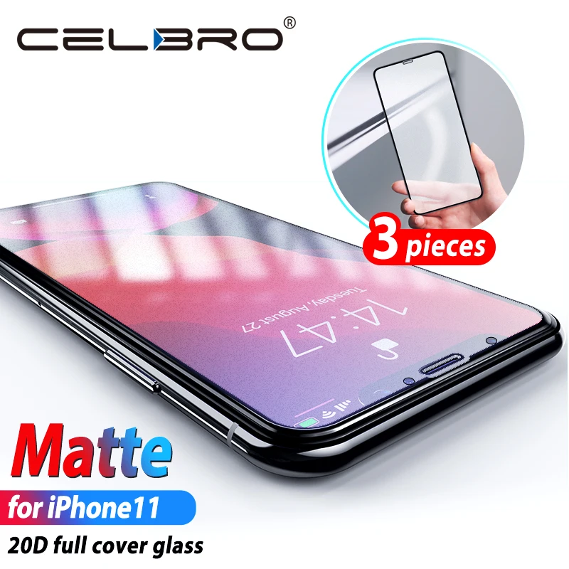 Матовое закаленное стекло для Iphone 11 Pro Max стекло экрана протектор для Iphone11 Xi защитное экранное стекло плёнка полностью покрывающая