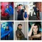 Горячая Распродажа Холст плакат Tom Holland Цвет распыления паук известного актера музыкальный танцор с забавными граффити роспись стены искусства