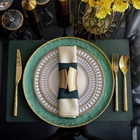 luxury full tableware of plates gold knife fork spoon dinnerware sets table cutlery zero waste flatware set kitchen decoration