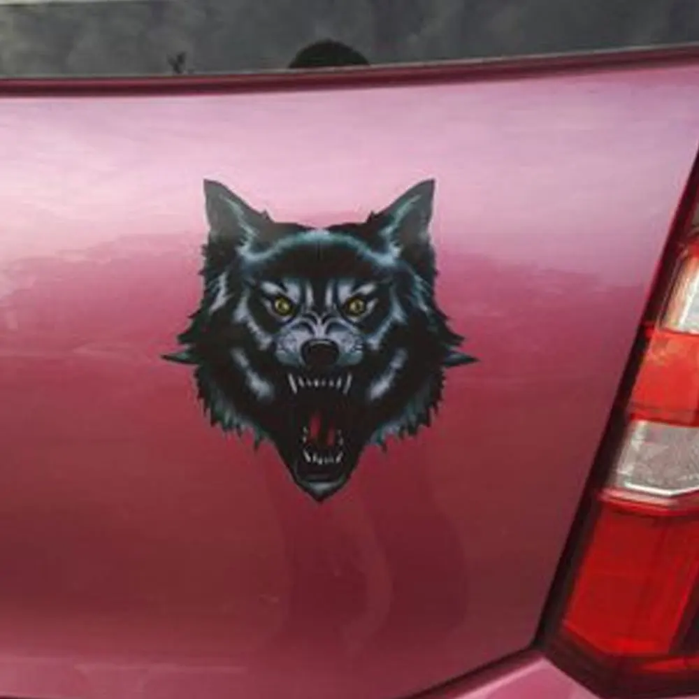 1 шт. наклейка на голову волка с животными бампер окна автомобили грузовики