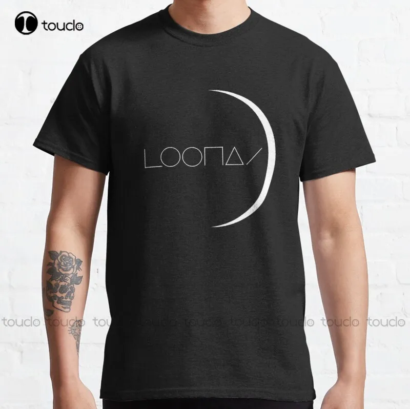 

Новая классическая футболка Loona с логотипом «белая луна», теннисные рубашки для мужчин, хлопковые футболки