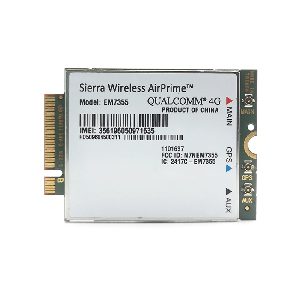 Sierra беспроводной AirPrime EM7355 Gobi 5000 4G LTE модуль NGFF WWAN карта для AT&T|Аксессуары батарей| |