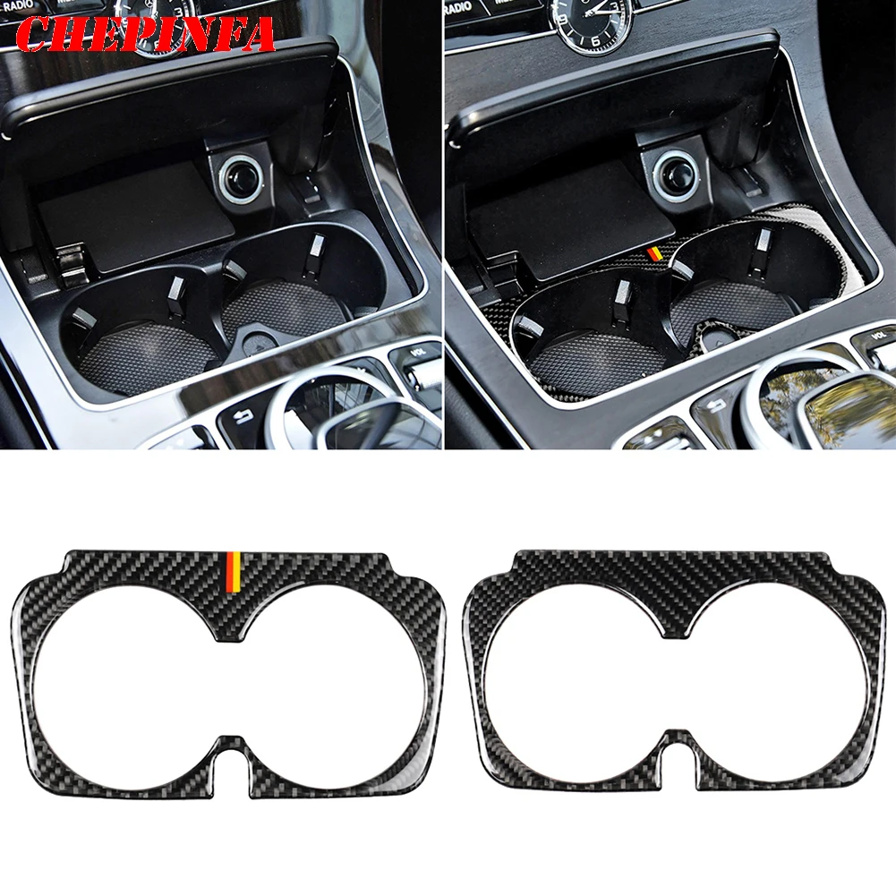 Стикер для интерьера автомобиля из углеродного волокна отделка крышки Mercedes Benz C