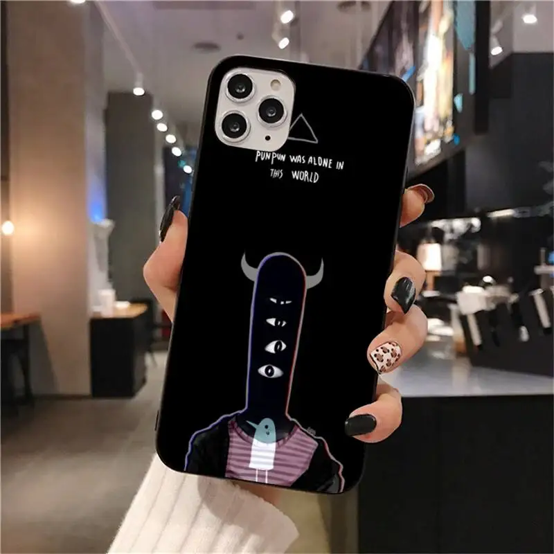 

Goodnight Punpun Black TPU Soft Phone Case Cover for iPhone 11 pro XS MAX 8 7 6 6S Plus X 5S SE 2020 XR case