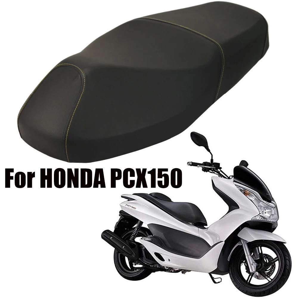 Funda de asiento de cuero para moto Honda, protector universal para motocicleta, compatible con PCX150, cojín acolchado para PCX 150