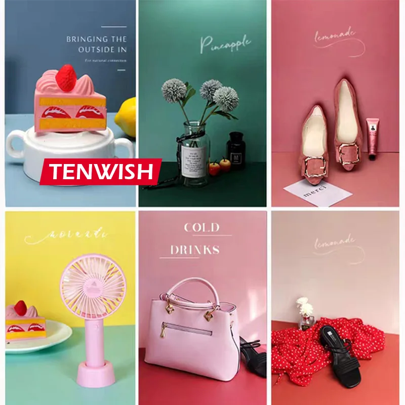 TENWISH однотонный фон 57*87 см 2 стороны фото Моранди поп-арт натюрморт съемка