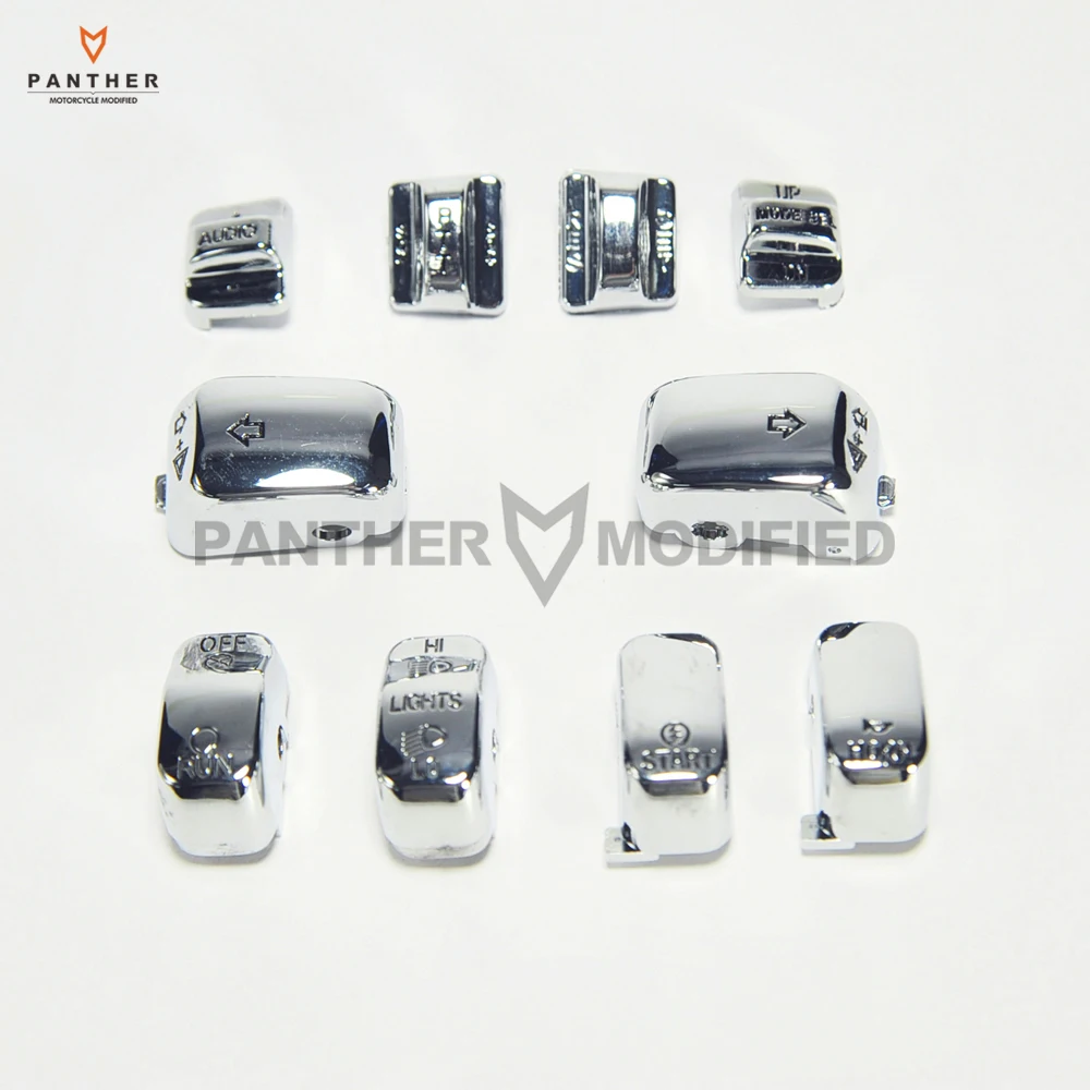 10X шт. хромированный чехол для мотоцикла с переключателем круиз контроля Harley Touring