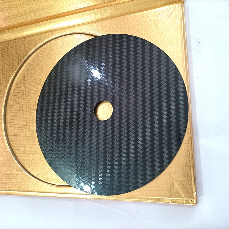 Фото 1PCSX HIFI Carbon Fiber CD DVD Stabilizer Mat Top Tray Player Turntable HI END Amp cone speaker pad №2