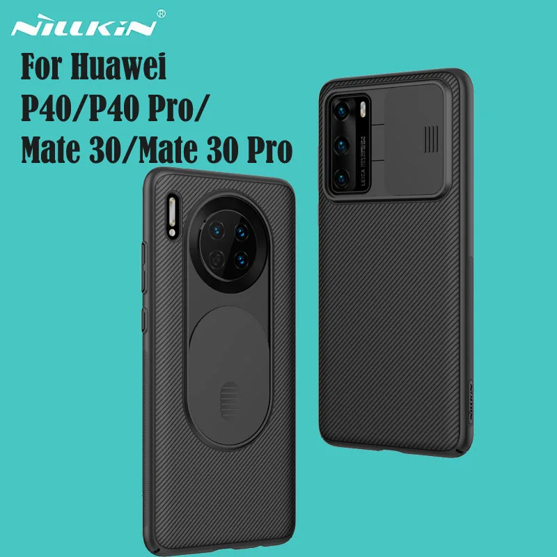 

For Huawei P40 Pro Mate 30 Pro 5G Case NILLKIN CamShield Case Slide Camera Protect Privacy Back Cover For Huawei P40 Mate30