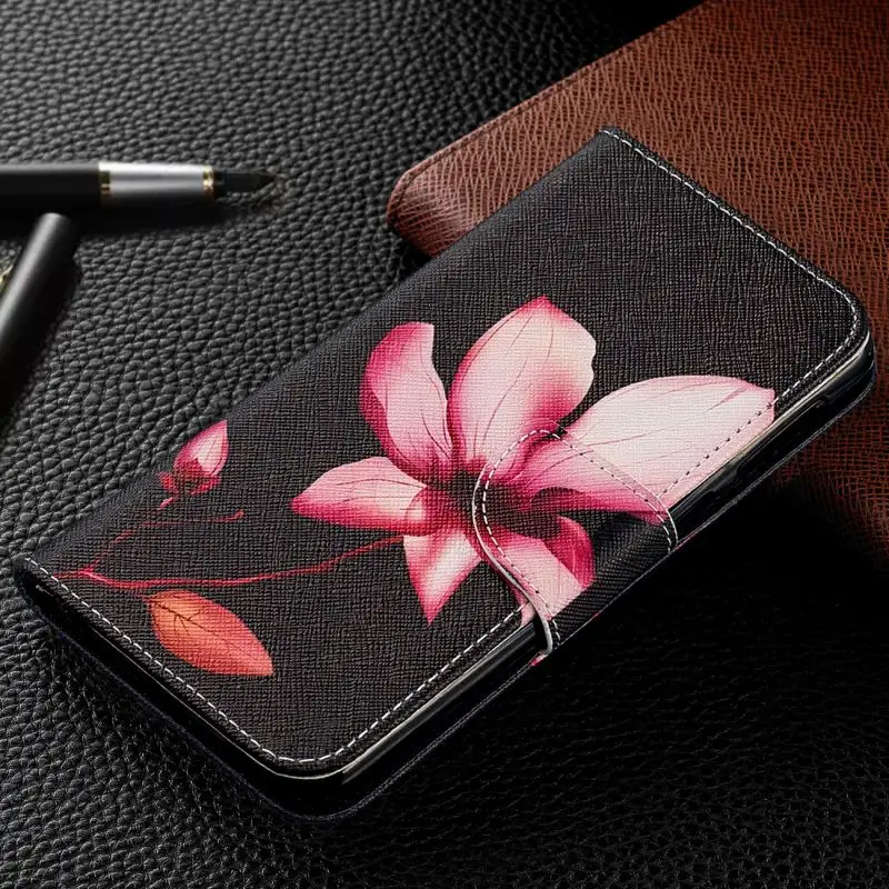 

Hight Quality Painted Case For Huawei Honor 10 7X 8C P30 P20 P9 Mate 10 20 Lite P Smart 2019 Fashion Lotus Cover New DP07Z