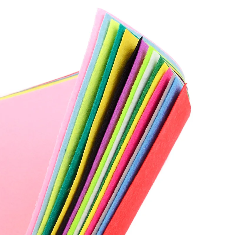 

Multi-spec color nonwoven 40 color non-woven children hand-crafted stickers nonwoven felt cloth