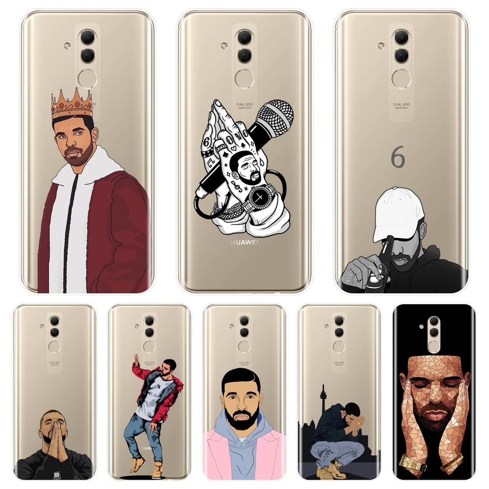 Мягкий силиконовый чехол для Huawei Mate 9 10 20 Pro накладка с крутым рисунком рэпера