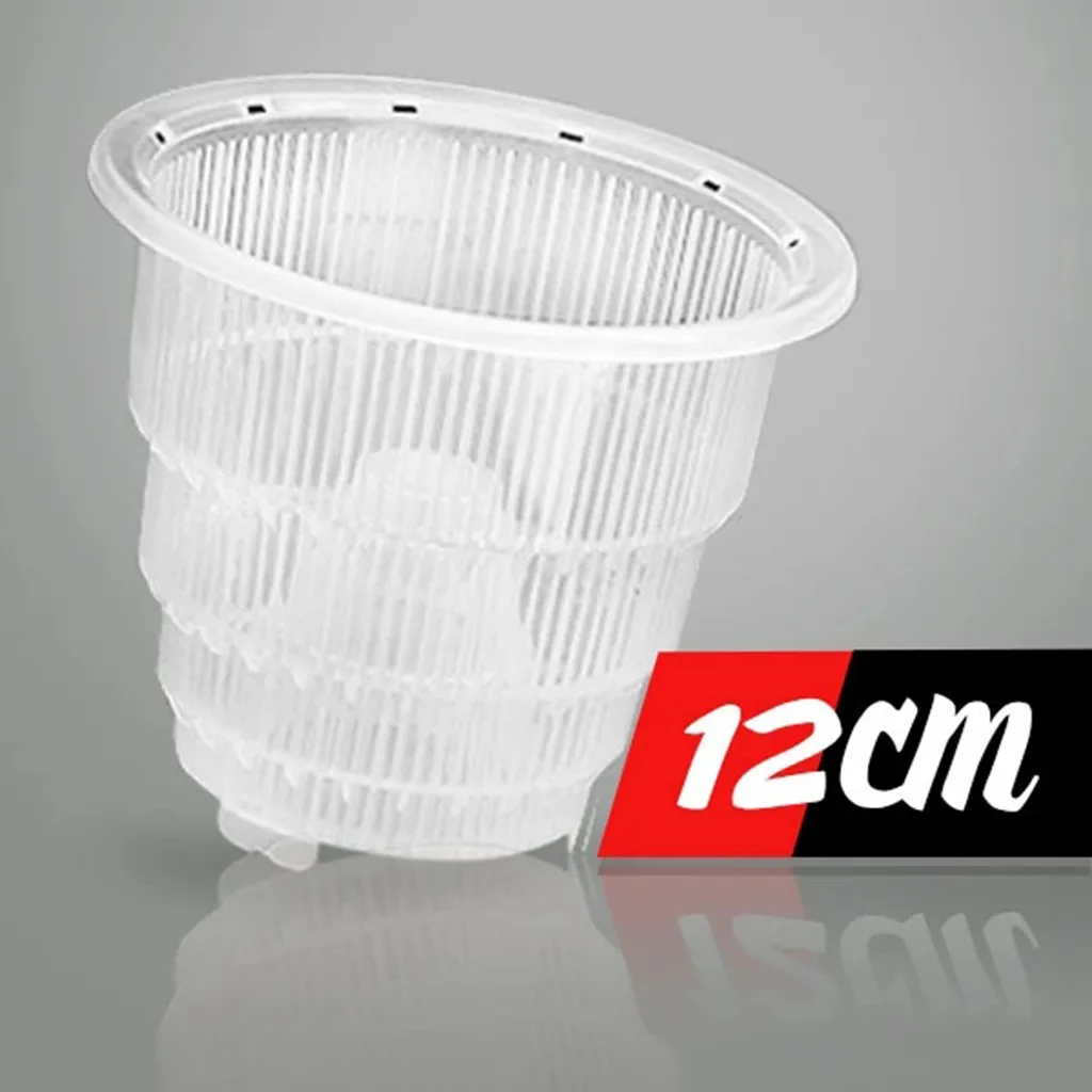 10/12/15cm Orchid Clear Flower Pot Plastic Slotted Breathable Pots Planter Nursery Garden Tools#40 | Дом и сад