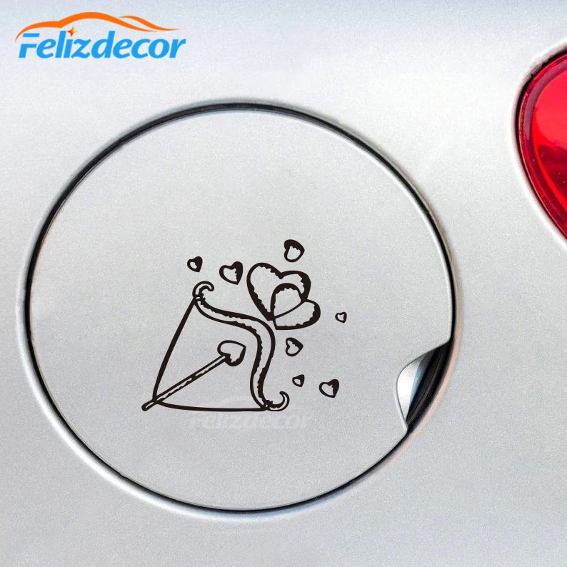 Купидона Сердце символизирует любовь высечки Виниловая пленка для оклеивания