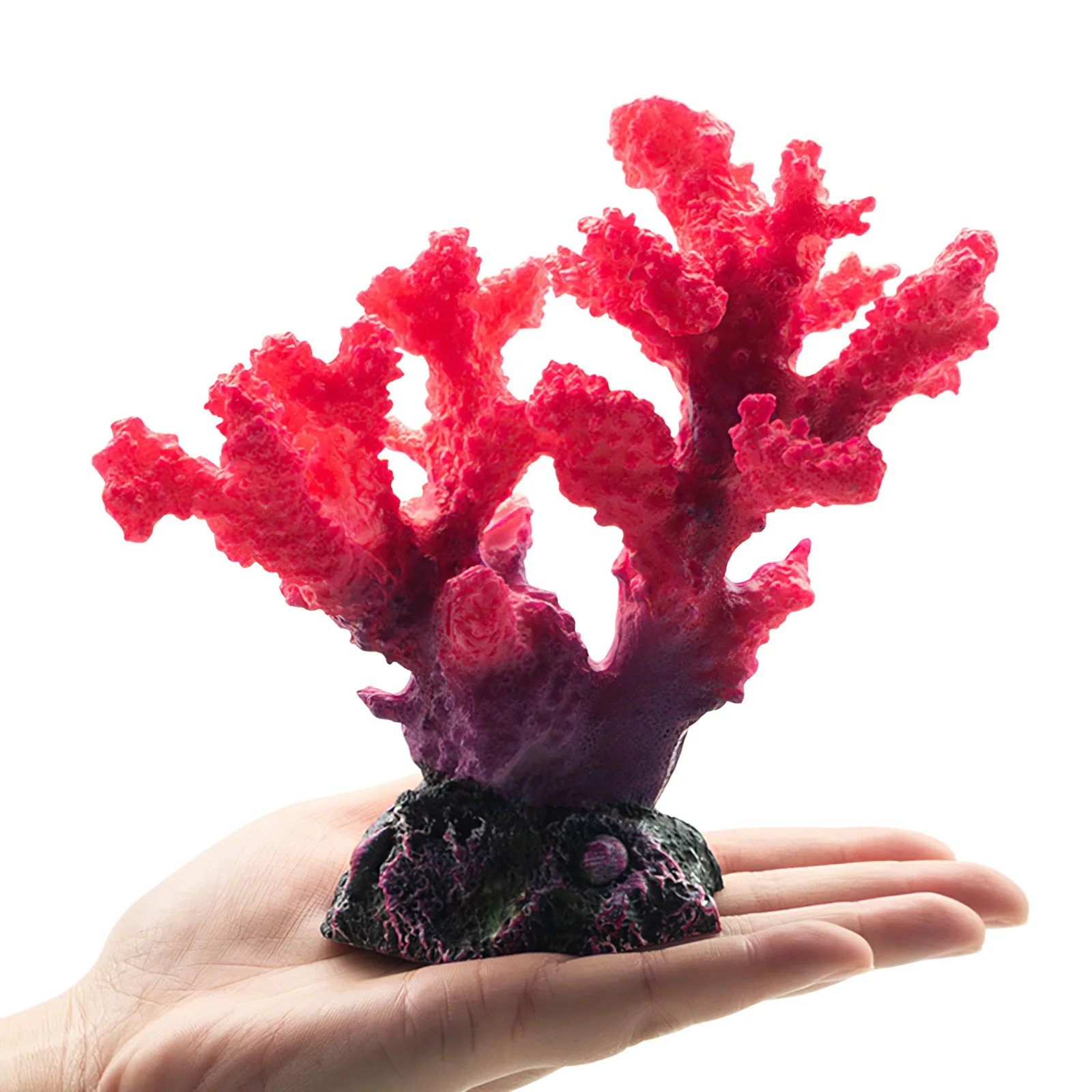 Fish Tank Decoration Coral Ornaments Lazy Landscaping Package Rockery Escape Resin Water Grass CarpShelter | Дом и сад