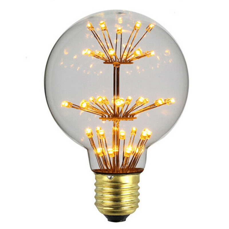 Винтажные светодиодные лампы в стиле Эдисона E27 3 Вт 220 В|Сверкающие товары для