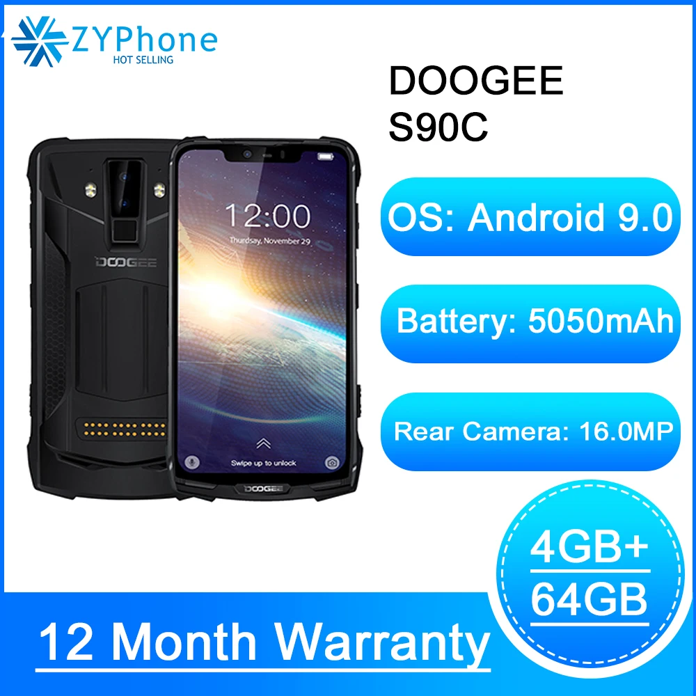 Doogee S90C модульный прочный мобильный телефон IP68 6 18 &quotДисплей Helio P70 Octa Core 4 Гб 64 5050