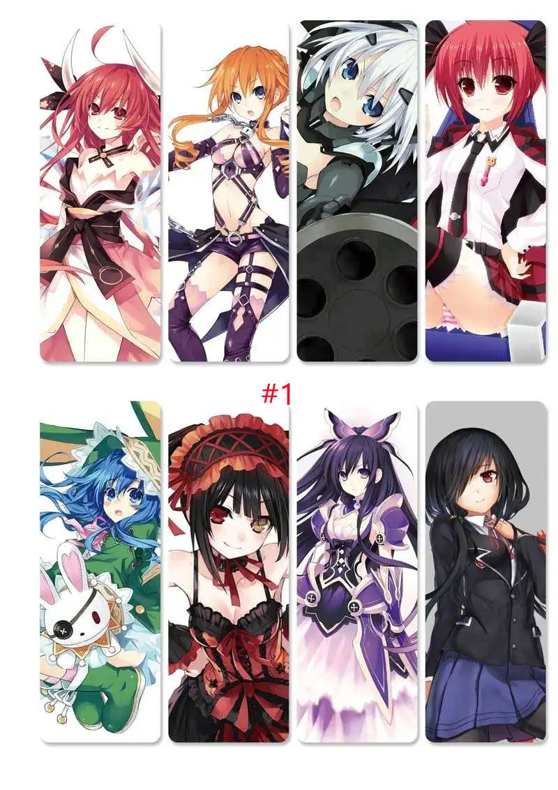 8 шт./компл. Дата прямого эфира ПВХ закладки напечатаны с аниме итсука шидо