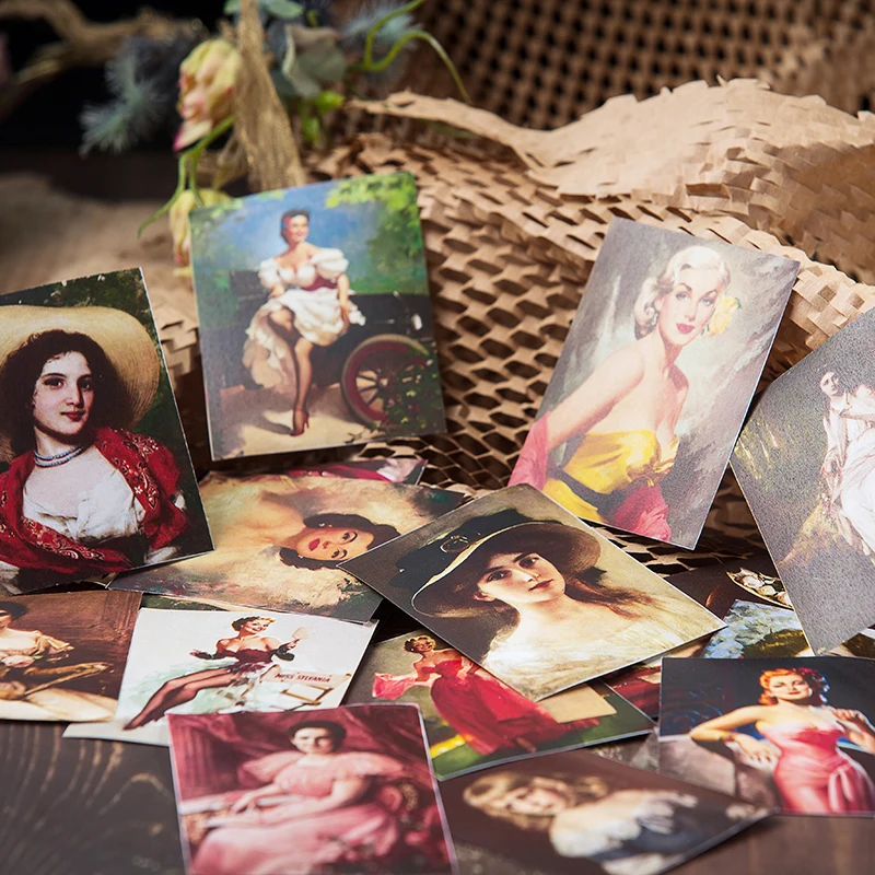 18 шт./компл. Ретро винтажная Женская наклейка сделай сам Скрапбукинг альбом