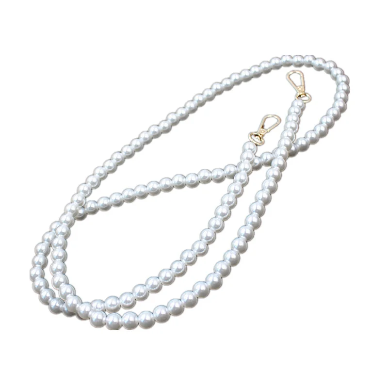 Retro Pearl Beaded Chain Bag Straps 40cm-120cm Shoulder Belt Purse Handle Diy Accessories O Handles | Багаж и сумки