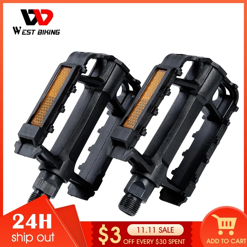 Ультралегкие велосипедные педали со светоотражающей пленкой для горного