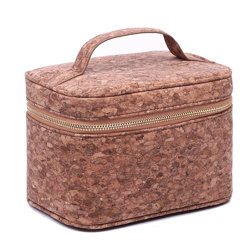 Многофункциональный дорожный женский чехол из натуральной пробки для хранения