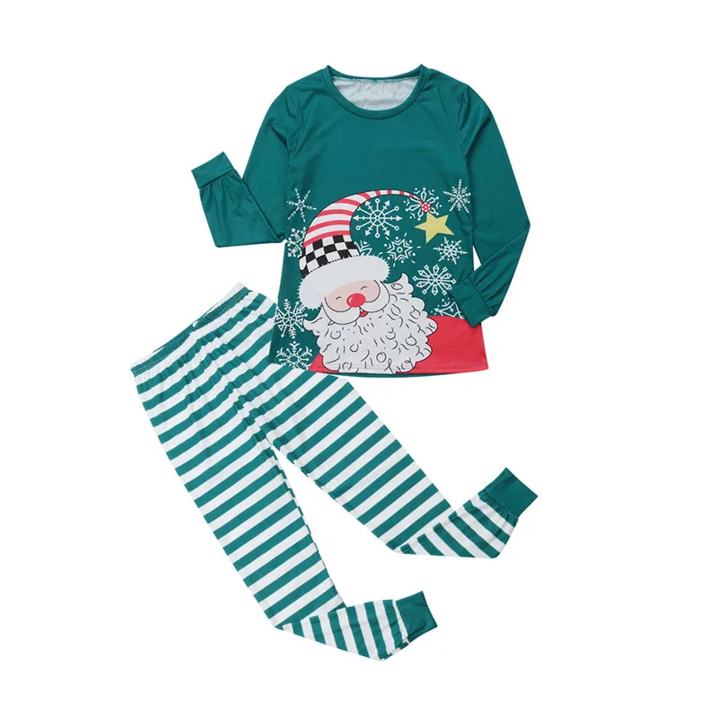 Рождественские Семейные комплекты рождественские пижамы семейный пижамный