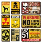 Потертый шикарный металлический постер, оловянный плакат, винтажные предупреждающие знаки, металлическая пластина, мужская пещера, фермерские декоративные таблички