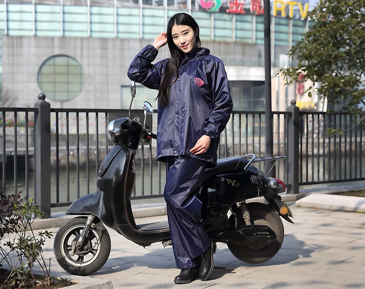 

Oxford split raincoat raincoat fashion set adult outdoor ride takeaway motorcycle waterproof