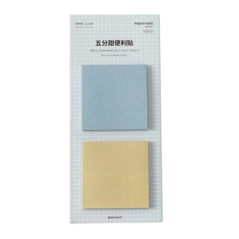 

60 Sheets/pack Morandi Color Daily Planner Memo Pad Stickers Decal Sticky Notes Scrapbooking Diy Kawaii Notepad Diary