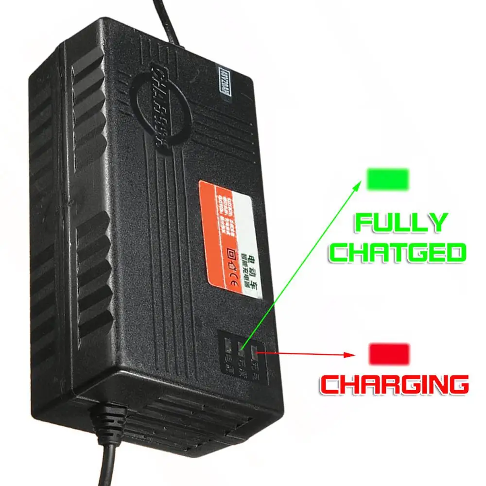 Автомобильное зарядное устройство для электровелосипеда 48 В 2 5 А с адаптером |