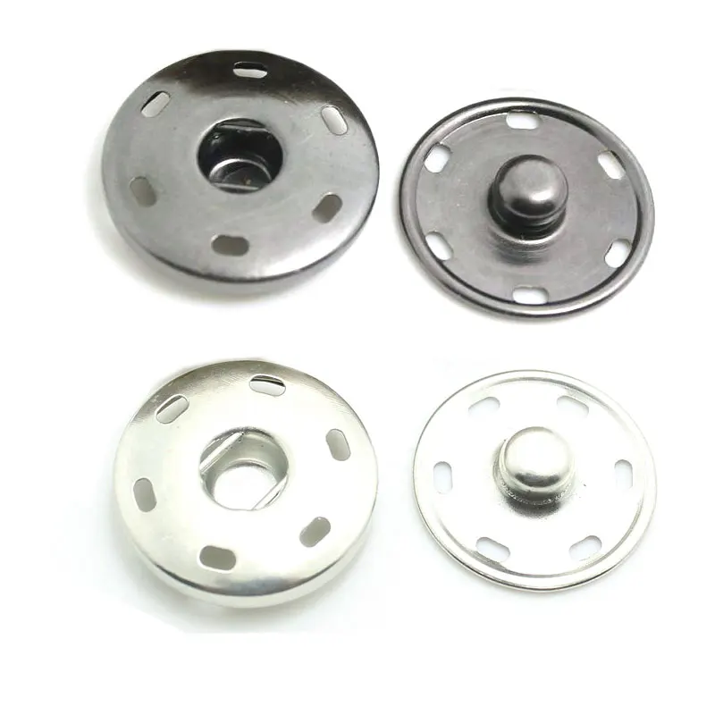 

100PCS Metal Press Studs Sewing Button Snap Fasteners Sewing Leather Craft Clothes Bags Accessories 8.5mm 10mm Snap Buttons