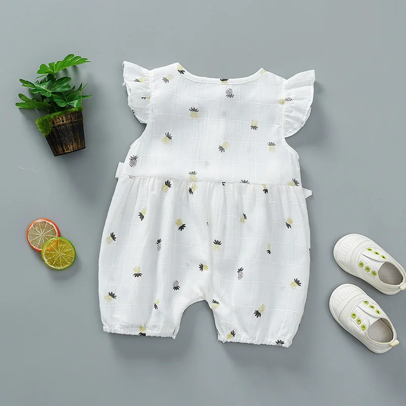 2020 летние детские комбинезоны одежда для маленьких девочек 100% хлопок Одежда