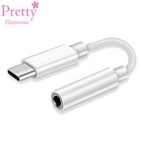 type c to 3 5mm earphone cable adapter audio transfer portable play music video call wire control headphone converter cables