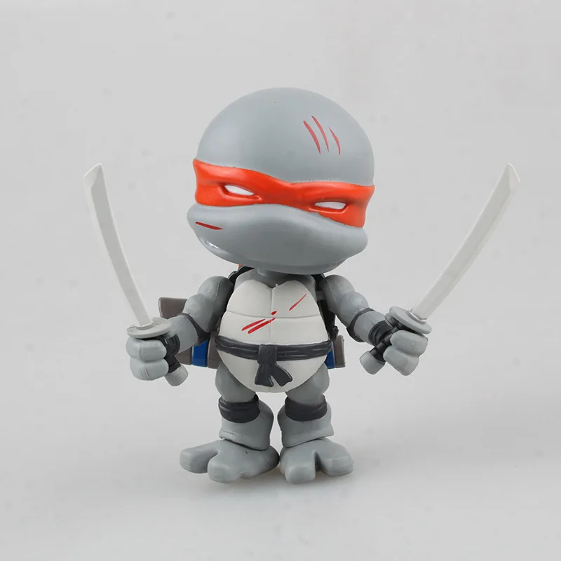Cute 4-Super Movable Teenage Mutant Ninja Turtles Black Limited Edition Gray Battle Damage Version Two-Selectable Garage Kit